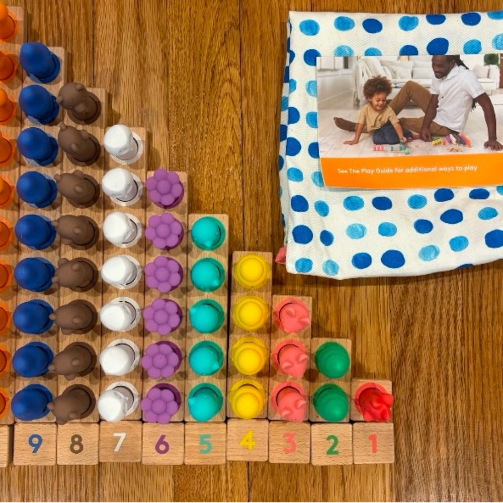 Lovevery Montessori Math Bars, Numbers and Counters
